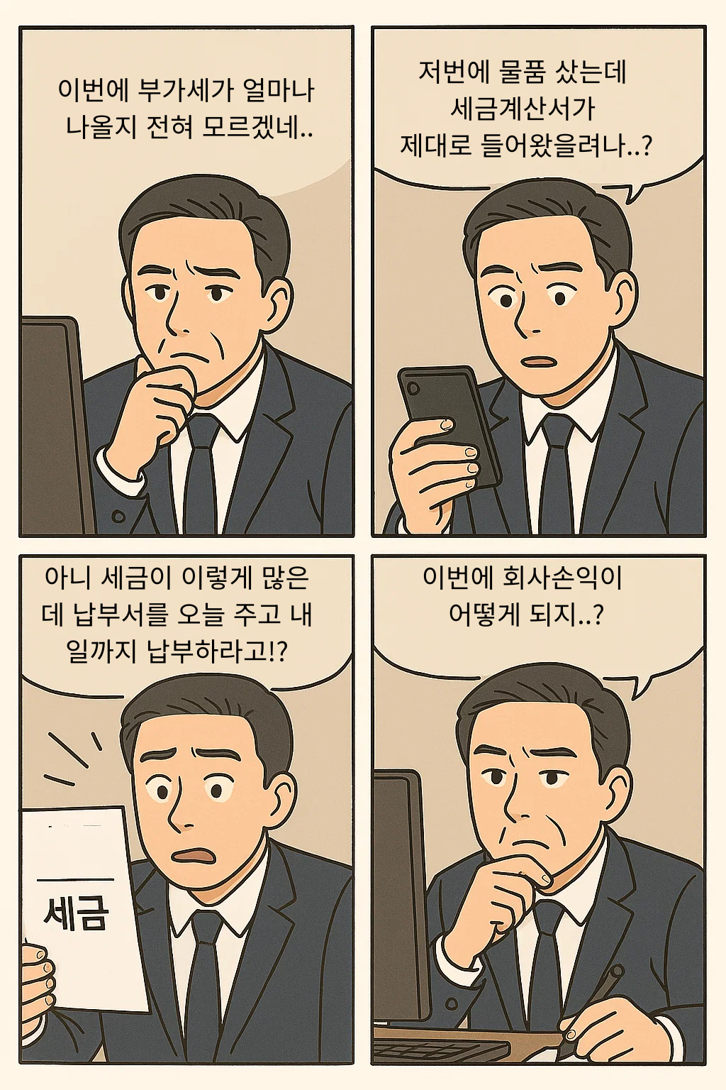 세금 고민 웹툰